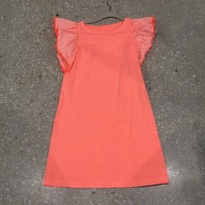 J Crew Crewcuts Orange Arm Frill Dress Girls